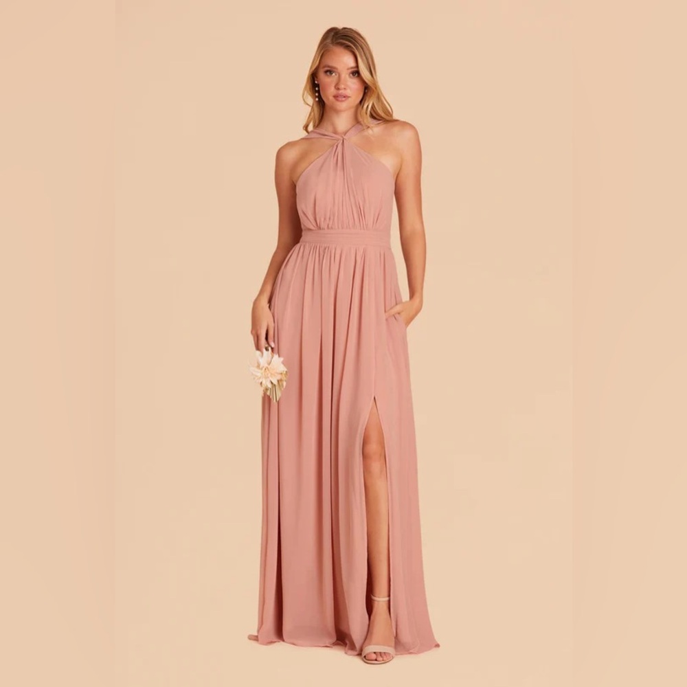 Birdy Grey Kiko Chiffon Dress Dusty Rose Size M